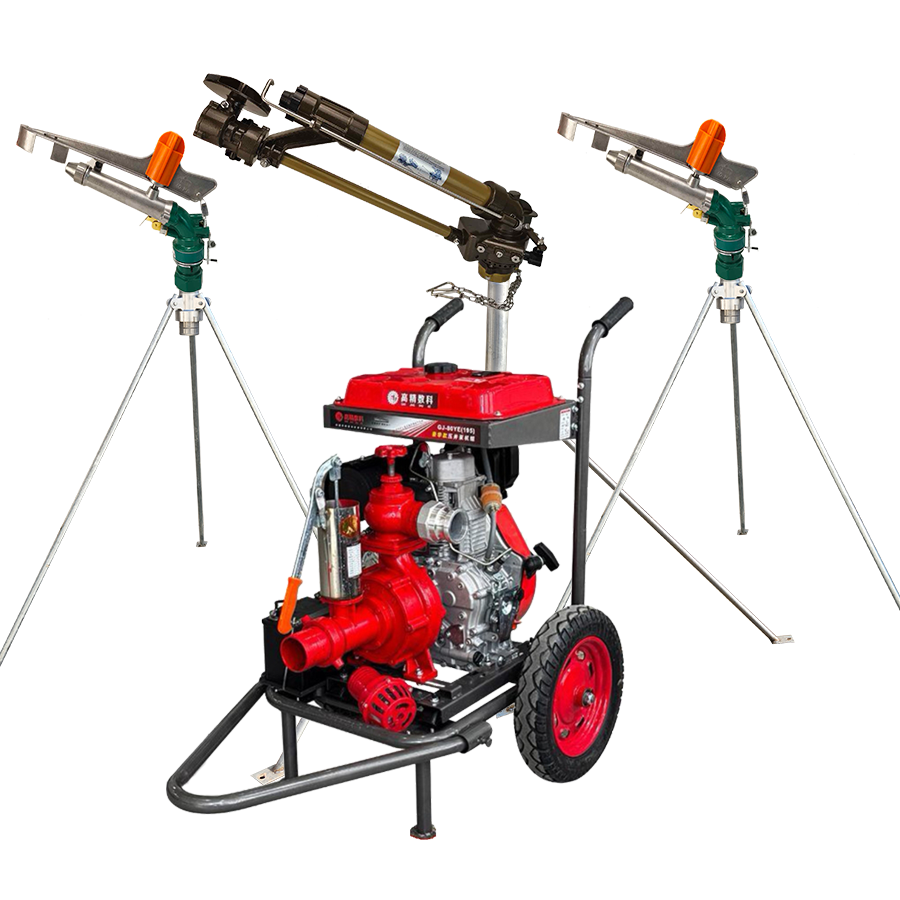 江津一体式灌溉机组 全套喷枪水带配齐 抗旱浇地神器